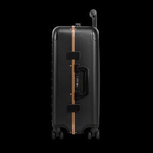 Solgaard Carry-on Closet hard shell suitcase in Baltic Black and Rose Gold
